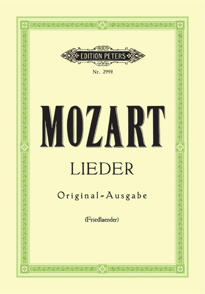 Lieder Original Ausg.